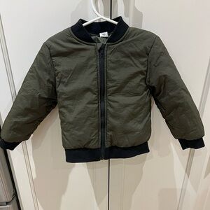 SHEIN 4t Olive Green Bomber Jacket
